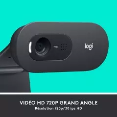 Webcam Logitech C505e | HD 720p & Microphone Anti-Bruit