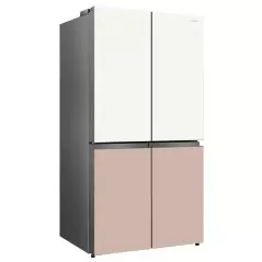 Réfrigérateur side by side 4 portes HISENSE RC-73WC4 560 litres verre colore