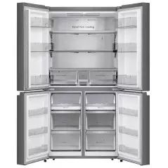 Réfrigérateur side by side 4 portes HISENSE RC-73WC4 560 litres verre colore