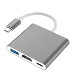 Adaptateur USB-C 3-en-1 avec 4K HDMI et Charge PD 60W