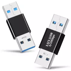 Adaptateur OTG coupleur USB 3.03.1 Type A mâle vers USB A mâle