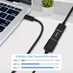 Adaptateur OTG USB 3.0 Type A mâle vers USB 3.0 Type A femelle