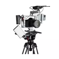 Trépied caméra professionnel en aluminium COMAN DX16LQ5S avec tête fluide Q5S