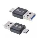Adaptateur OTG USB 3.0/3.1 vers type-c mâle