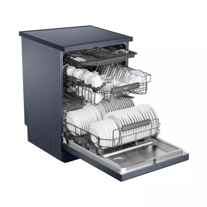 Lave vaisselle HAIER HDWE1646BK61QA 16 couverts gris foncé