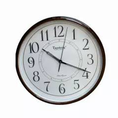 Horloge murale vintage en plastique Tiansheng Taille 13 (320 mm de diamètre)