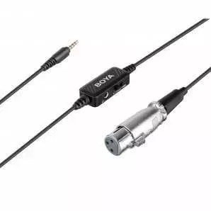 Microphone BOYA BY-BCA6 XLR 3.5mm Plug Câble pour iPad iPhone iPod Touch et autres appareils mobiles