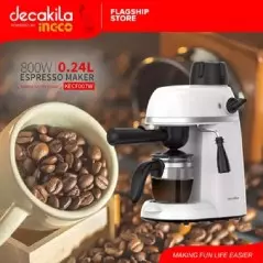 Machine à café expresso DECAKILA KECF007W 800 W, 0,24 L, 3,5 bars