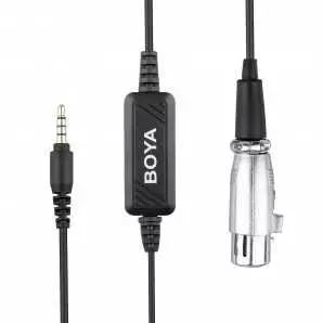 Microphone BOYA BY-BCA6 XLR 3.5mm Plug Câble pour iPad iPhone iPod Touch et autres appareils mobiles