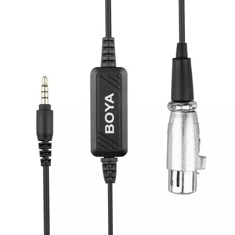 Microphone BOYA BY-BCA6 XLR 3.5mm Plug Câble pour iPad iPhone iPod Touch et autres appareils mobiles