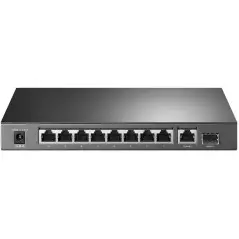 Switch TP-LINK TL-SG1210P 9 ports 101001000 Mbps dont 8 PoE+ (Budget 63 W) + 1 logement SFP 1 Gbps