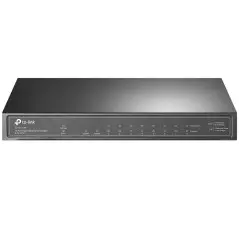 Switch TP-LINK TL-SG1210P 9 ports 101001000 Mbps dont 8 PoE+ (Budget 63 W) + 1 logement SFP 1 Gbps