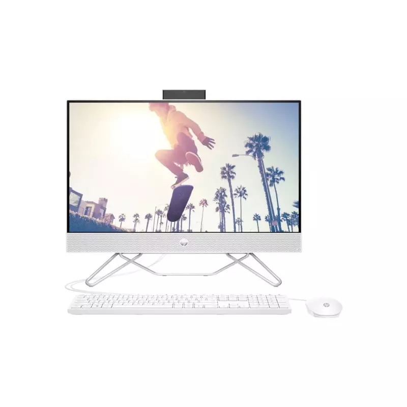Ordinateur bureau HP All-in-One 24-cb1493nh PC i5-1235U de 12e génération, 8Go, SSD de 512Go, écran Full HD Tactile de 24 pouces