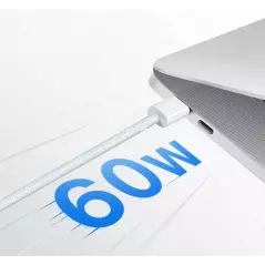 Câble USB-C tressé APPLE 60W charge rapide USB Type C vers USB-C pour ordinateur MacBook iPhone