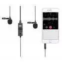 Microphone Double BOYA BY-M1DM omnidirectionnel Lavalier
