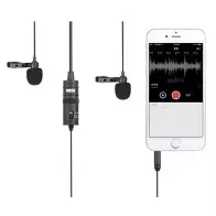 Microphone Double BOYA BY-M1DM omnidirectionnel Lavalier