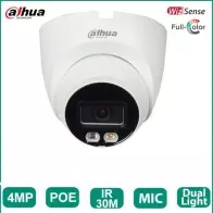 Oeil Caméra IP intérieure DAHUA DH-IPC-HDW2449T-S-IL Dual light 4 MP avec microphone intégré IR couleur à double éclairage