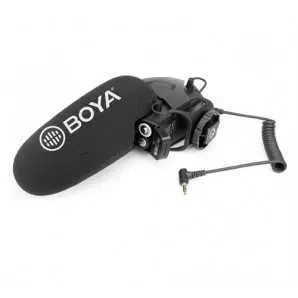 Microphone audio-vidéo BOYA BY-BM3030 a fusil de chasse pour appareils photo reflex Canon Nikon Sony