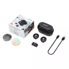 Microphone Cravate sans Fil BOYA Omic-U Micro pour USB C Smartphone et iPhone pour Enregistrement vidéo Podcast Youtube Live