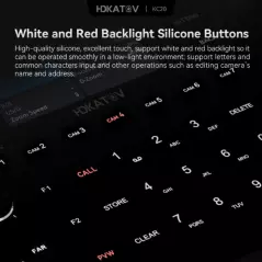 Contrôleur PTZ multifonctionnel RS232 RS485 POE PTZ Contrôleur de clavier de caméra à distance pour système de conférence