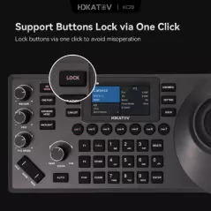 Contrôleur PTZ multifonctionnel RS232 RS485 POE PTZ Contrôleur de clavier de caméra à distance pour système de conférence