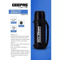 Bouteille isotherme en acier Geepas GSVB4111 1.5 litres