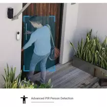 Sonnette vidéo autonome EZVIZ CS-DB2C Wi-Fi, étanche, vidéo 2K