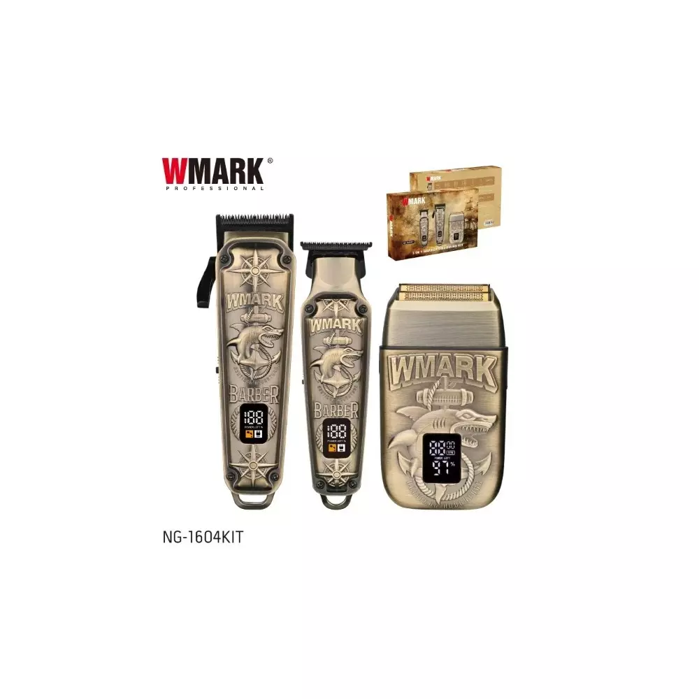 Ensemble tondeuse sans fil rechargeable WMARK NG-1604KIT