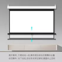 Ecran de projection manuel R SCAR RS-MH9696M format 1:1 carré 96x96 Pouces / 2.44m x 2.44m