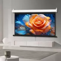 Ecran de projection manuel R SCAR RS-MH9696M format 1:1 carré 96x96 Pouces / 2.44m x 2.44m