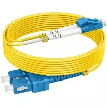 Câbles de raccordement en fibre optique monomode OS2 SC vers LC single mode 10m