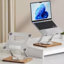 Support pliable de refroidissement réglable pour ordinateur portable rotatif à 360°