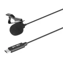 Micro cravate à condensateur BOYA BY-M3 pour smartphone/APN/PC directivité omnidirectionnelle USB-C