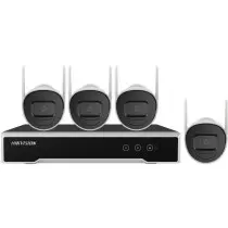 Kit 4 Hikvision NK44W0H(D) Wi-Fi Bullet H.265 5G 4MP