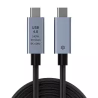 Cable Type C double transmission haute vitesse 8K 40Gbps de PD240W compatible avec l'écran du câble de données iph 15