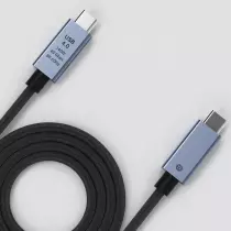 Cable Type C double transmission haute vitesse 8K 40Gbps de PD240W compatible avec l'écran du câble de données iph 15