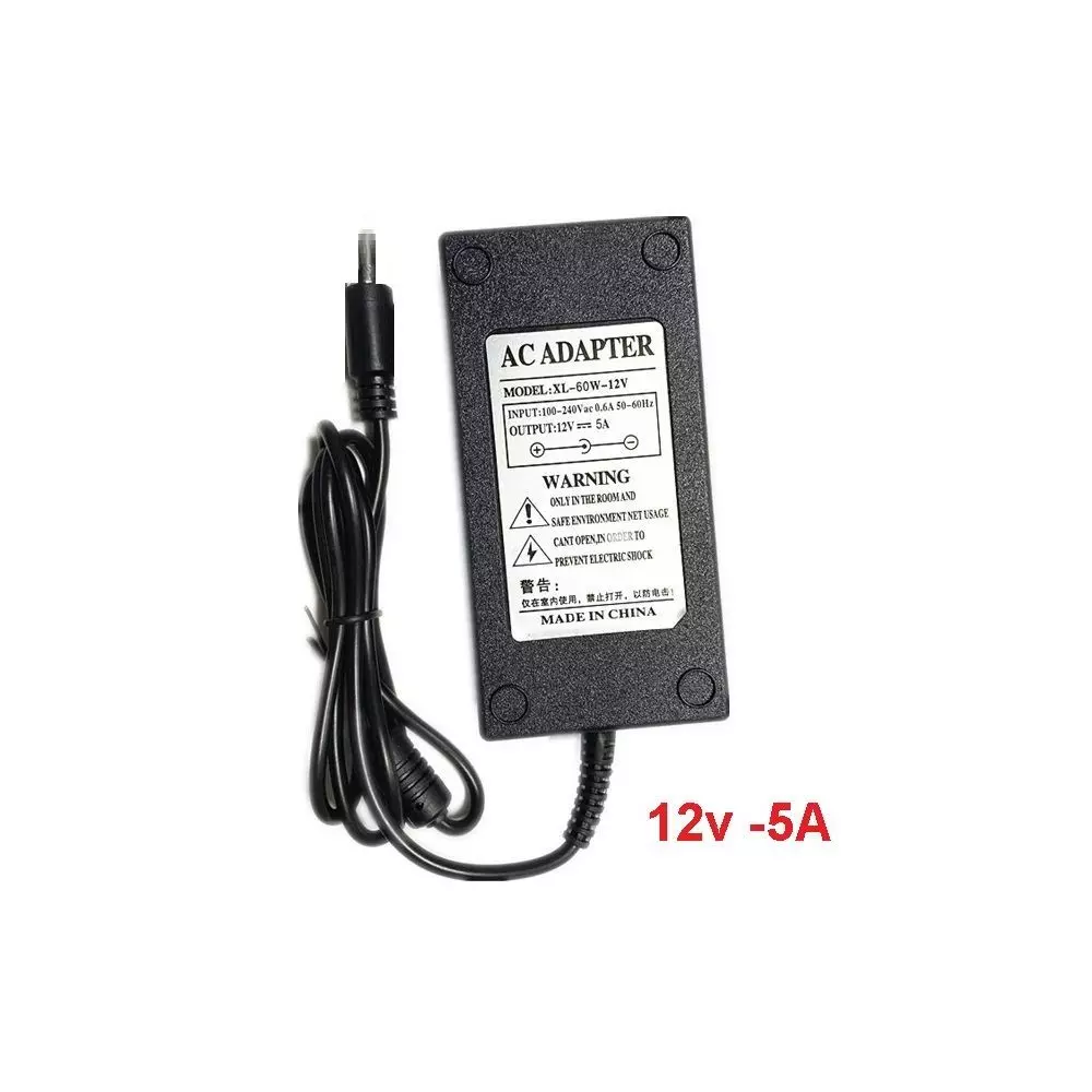 Chargeur Alimentation 5A 12V