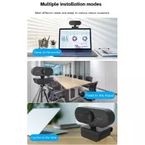 Mini Webcam Full HD 1080P avec microphone pour Ordinateur, diffusion en direct Vidéo Conférence Travail