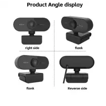 Mini Webcam Full HD 1080P avec microphone pour Ordinateur, diffusion en direct Vidéo Conférence Travail