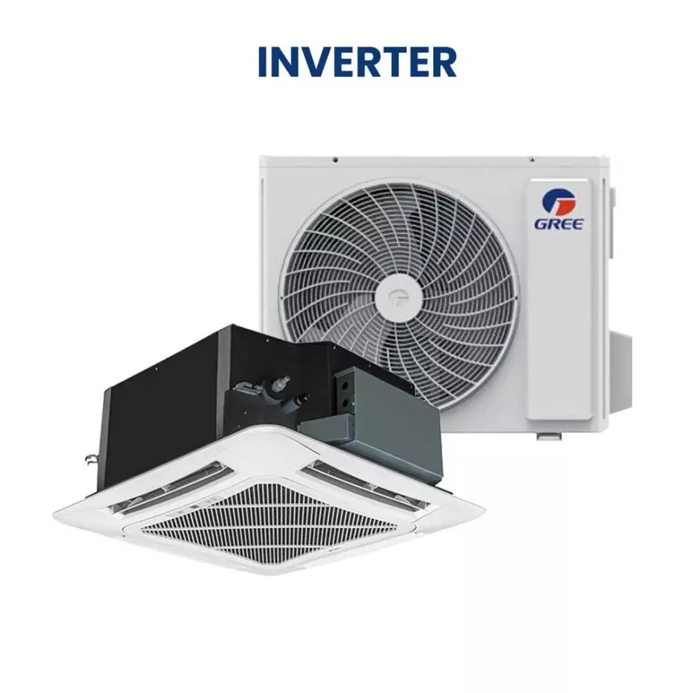 Split climatiseur cassette GREE 18000BTU inverter gaz R410