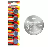 Pile au Lithium Panasonic CR2450, 3V | Pile Bouton | Haute Capacité