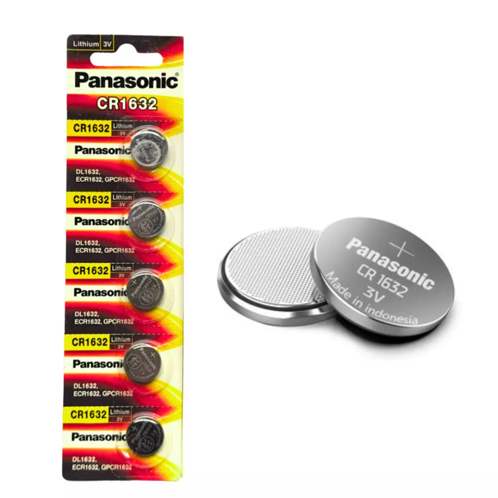 Pile Bouton au Lithium PANASONIC CR1632 | 3V pour Clés de Voiture et Capteurs