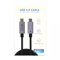 Cable Type C USB 3.1 Thunderbolt 4 double transmission haute vitesse 8K 40Gbps de PD240W longueur 1m ou 2m