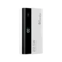 Power Bank Baraka BRK-PB11 5000mAh avec 1 entrée micro/type-C et 1 sortie USB + 1 sortie type-C blanc