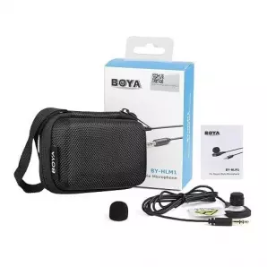 Microphone cravate portable BOYA BY-HLM1 pour dslr caméra caméscope