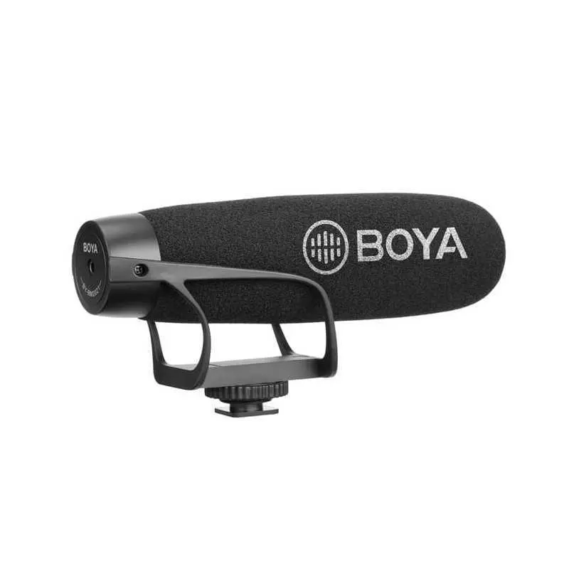 Microphone BOYA BY-BM2021Cardioïde pour Appareil reflex numérique & smartphone android avec 3.5MM TRRS Adaptateur de câble