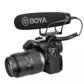 Microphone BOYA BY-BM2021Cardioïde pour Appareil reflex numérique & smartphone android avec 3.5MM TRRS Adaptateur de câble