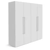 Armoire 4 battants ARB004 170X45X175 cm blanc
