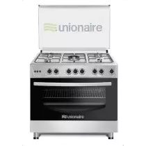 Cuisinière 5 feux UNIONAIRE 90x60cm full option inox
