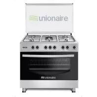 Cuisinière 5 feux UNIONAIRE 90x60cm full option inox